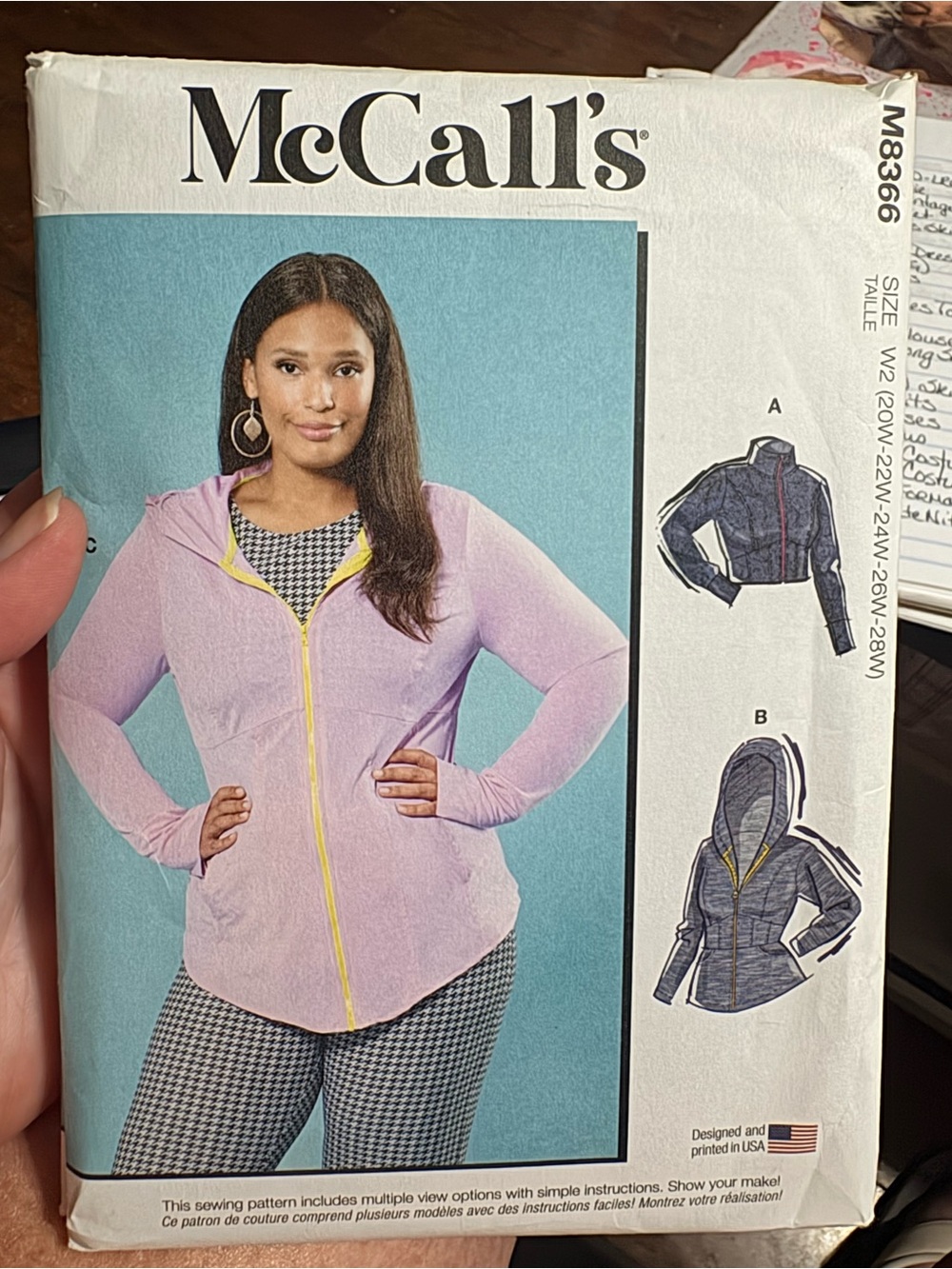 BN UNCUT McCall's 8366 W2 PLUS SIZE SEWING PATTERNS